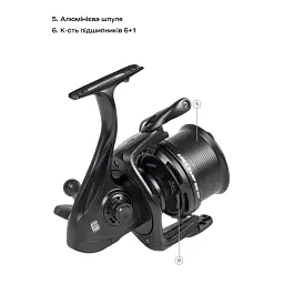 Котушка Brain Apex Carp Big Pit 8000 6+1BB - мініатюра 8