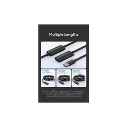 Дата кабель USB 2.0 AM/AF 10.0m Active black Vention (CBKBL) - мініатюра 11