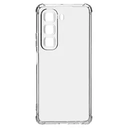 Прозрачный чехол для Infinix Hot 50 4G с защитой камеры и усиленными бортами, тонкий, силиконовый, бесцветный, ударопрочный, противоударный бампер с закрытой камерой, ArmorStandart (ARM80945)