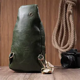 Трендова жіноча слінг сумка через плече з екошкіри Vintage 16х30х8 см sum0026954 - мініатюра 11