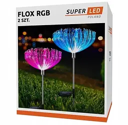 Декоративна садова лампа SuperLED деревце з RGB-підсвіткою 2 шт.  - мініатюра 2