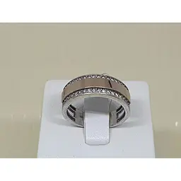 Срібна каблучка Лазурит з фіанітами. 12009Р 18,5 - мініатюра 2