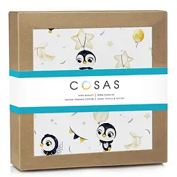 Пелюшки фланелеві Cosas Penguins CS1 80х100 см, бежеві