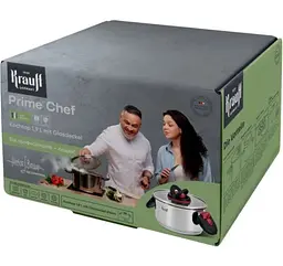 Каструля Krauff зі скляною кришкою 2.7 л 18 см (26-303-019) - мініатюра 2