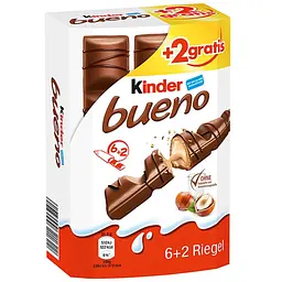 Батончик шоколадний Kinder Bueno 172 г