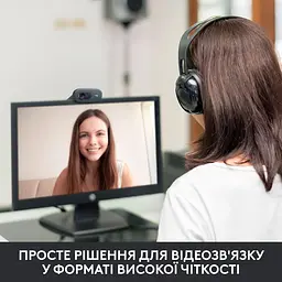 Веб-камера Logitech C270 HD Webcam Black (960-001063) - мініатюра 2