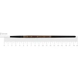 Пензель синтетика кругла MOON 1203R №4 коротка ручка Rosa [CD]