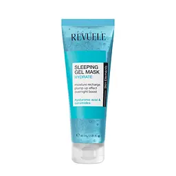 Маска для обличчя нічна зволожуюча Блакитна Sleeping Gel Mask Revuele 80 мл