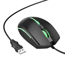Миша HOCO GM37 Wonderful gaming luminous wired mouse Black