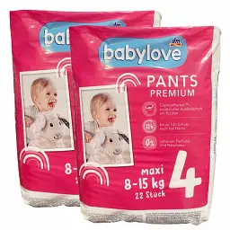 Підгузки-трусики Babylove Premium 4 Maxi (8-15 кг), 44 шт