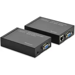 Подовжувач Digitus VGA через UTP, встановлений макс. 1920x1200, 0-70°C, 300 м, teh0013679