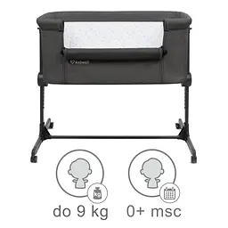 Приставне ліжечко Kidwell Snuzzy Dark Grey - мініатюра 5