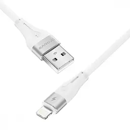 Кабель Proove Soft Silicone USB to Lightning 2.4A (1m) white - мініатюра 4