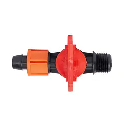 Кран для крапельної стрічки Ø16мм н/р 1/2" FLORA (5079654) - мініатюра 4