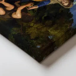 Інтер'єрна картина Мадонна Альдобрандіні, Тіціан, Titian, Aldobrandini Madonna, релігійний декор, 43×60 см (id6978) - мініатюра 4