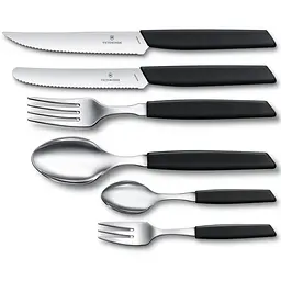 Кухонна виделка Victorinox Swiss Modern Cake 15см з черн. ручкою - мініатюра 2