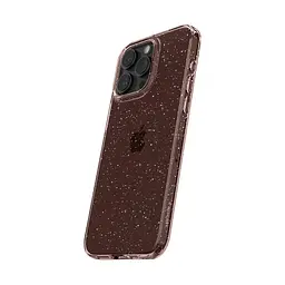 Чехол Spigen Liquid Crystal Glitter для iPhone 15 Pro Max Rose Quartz (ACS06560) + защитное стекло - мініатюра 5