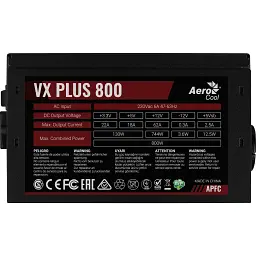 Блок живлення AeroCool VX Plus Stealth 800 (ACPN-VS80AEY.12) 800W - мініатюра 2