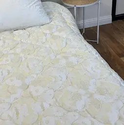 Ковдра двоспальна подвійна 4 сезони з холлофайбера Arda 21559 175х215 см бежева - мініатюра 3