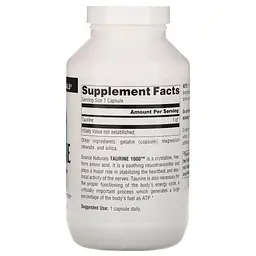 Таурин Source Naturals 1000 мг 240 капсул - мініатюра 2