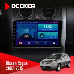 Штатна магнітола Nissan Rogue 2007-2015 Decker D9-006 4x64, 4G Decker (НФ-00003757)