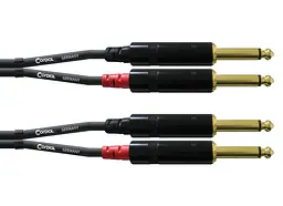 Коммутационный кабель 2xJack 6,3 — 2xJack 6,3 0.9м Cordial CFU 0,9 PP - мініатюра 1