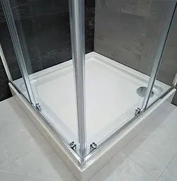 Душова кабіна Dusel A-513 100x100x190 тоноване, Хром, Універсальна, тонований, хром, 100x100 - мініатюра 5