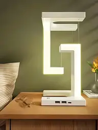 Настільна лампа SHS 2238 світлодіодна з 2*USB та бездротовою зарядкою 10 Вт - мініатюра 2