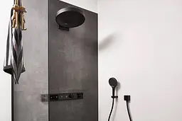 Верхній душ Hansgrohe Rainfinity 360 3jet з настінним з'єднувачем brushed black chrome 26234340 - мініатюра 2