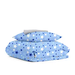 Дитяча постільна білизна Cosas COLOR STARS 110х140см (StarsColorBlue_Grey_140)