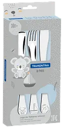 Дитячий набір столових приборів Baby Le Petit blue, 3 предмети TRAMONTINA kuh0016255 - мініатюра 2