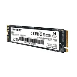 Накопичувач SSD M.2 Patriot P310 1920GB NVMe 2280 PCIe 3.0x4 3D NAND TLC (P310P192TM28) - мініатюра 3