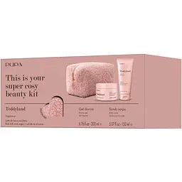 Набір в косметичці Pupa Teddyland Rice Milk And Sugar: Гель для душа 200 мл + Скраб для тіла 150 мл (8011607393268) - мініатюра 2