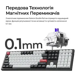 Клавіатура бездротова Keychron Q6 HE Magnetic Switch Black RGB (Q6H-M1-UA) - мініатюра 9