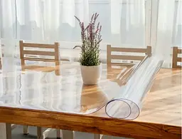 М'яке скло Прозора силіконова скатертина на стіл Soft Glass Захист для меблів 3.3х1.0 м Товщина 1.5 мм - мініатюра 4