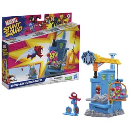 Набір іграшковий Hasbro Marvel Stunt Squad Смешін хіроус Spider-Man vs Green Goblin (F6894_F7062) - мініатюра 2