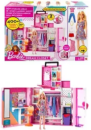 Двоповерхова шафа мрії Barbie з лялькою, 30 предметів (HGX57) - мініатюра 5