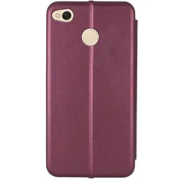 Шкіряний чохол-книжка Classy для Xiaomi Redmi 4X Бордовий - мініатюра 2