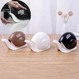 Дозатор для мила Улитка, пластиковий, коричневий, 120 мл, 17×7×10,5 см - мініатюра 2