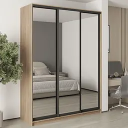 Шафа-купе тридверна MebelStar Комбо BG 3 Дзеркала 180x60x240 см Дуб сонома (MBS-9818)
