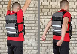 Жилет обтяжувач EasyFit Armor 18 кг набірний з кроком 0,5 кг - мініатюра 3