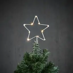 Верхівка на ялинку Luca Lighting Зірка 10 LED,13 см, теплий білий (8720362250487)