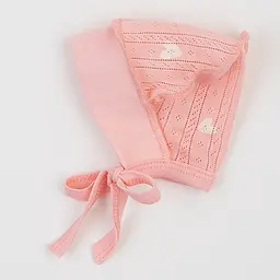 Чепчик 13АЖ004 корал (персик, лосось) ОГ 39 (0-1 міс.)