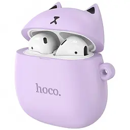 Бездротові TWS навушники Hoco EW45 Cat Case Lilac Cat
