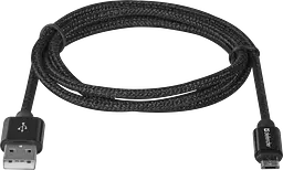 Кабель USB AM-micro BM, 1.0 м, чорний, 08-03T PRO Defender