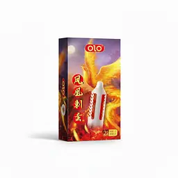 Презервативи стимулюючий з вусиками OLO Phoenix (Фенікс) з силіконовою змазкою 18 см 2 шт. - мініатюра 2