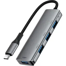 USB-Хаб Acefast J15 3.0 - 4xUSB-A 3.0 1м Black (6974316285908)