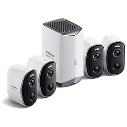 Камера відеоспостереження Baseus Security N1 Outdoor Camera 2k 4-Cam Kit 145° 16Gb eMMC