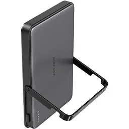 Універсальна мобільна батарея Acefast Magnetic Wireless 5000mAh 18W PD,QC3.0 USB-C In/Out,with holder, ультра тонкий M16 Чорний - мініатюра 2