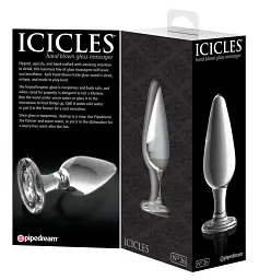 Анальна пробка Pipedream Icicles No.26, 11.4 см (прозора) - мініатюра 5